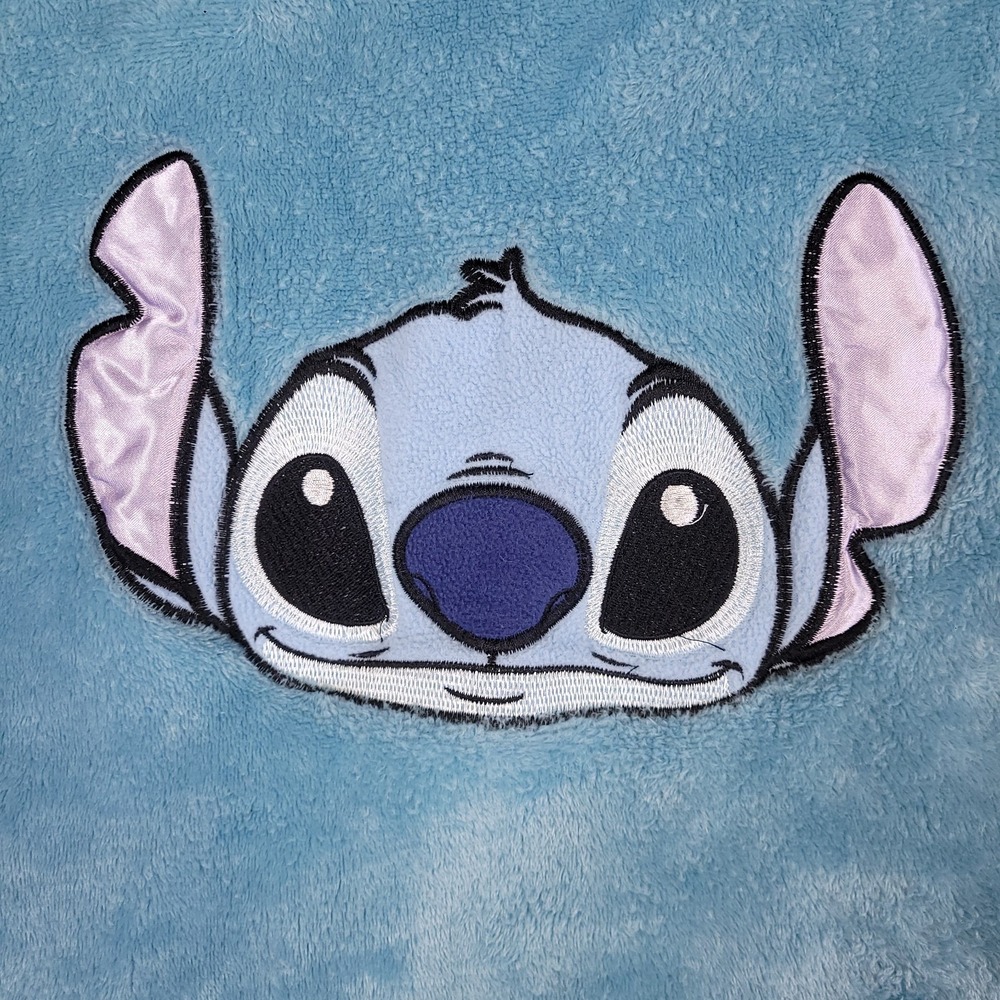 Disney 100 Stitch Plush Fleece Sleepwear Lounge Top Womens 2X Blue - Picture 4 of 8